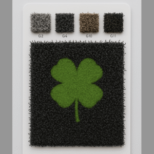Tapis logo fibre grattante