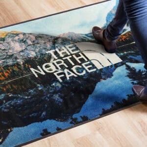 Tapis logo en fibre recyclée