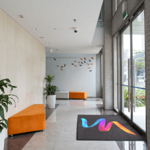 Tapis logo personnalisé