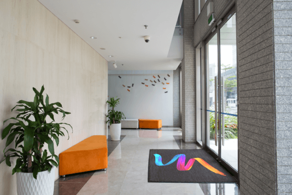 Tapis logo personnalisé