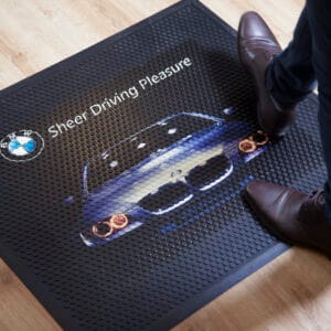 Tapis logo caoutchouc