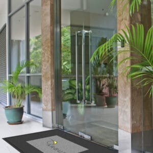 Tapis logo caoutchouc