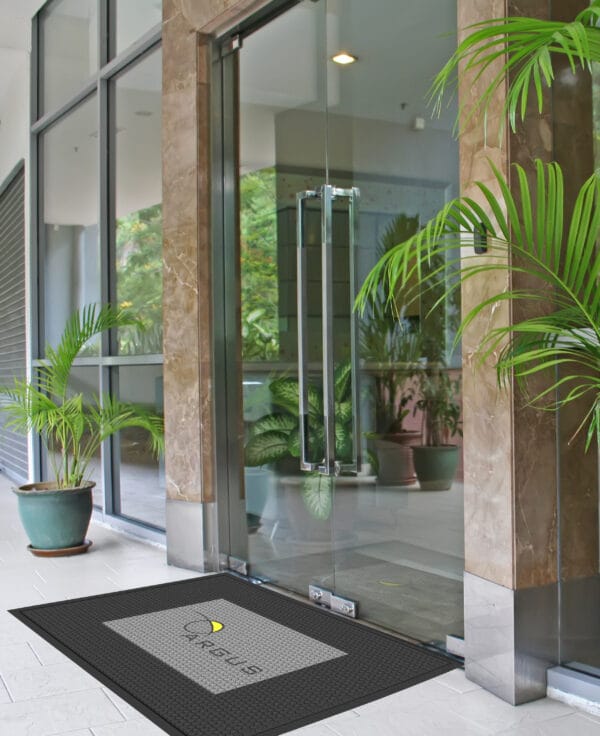 Tapis logo caoutchouc