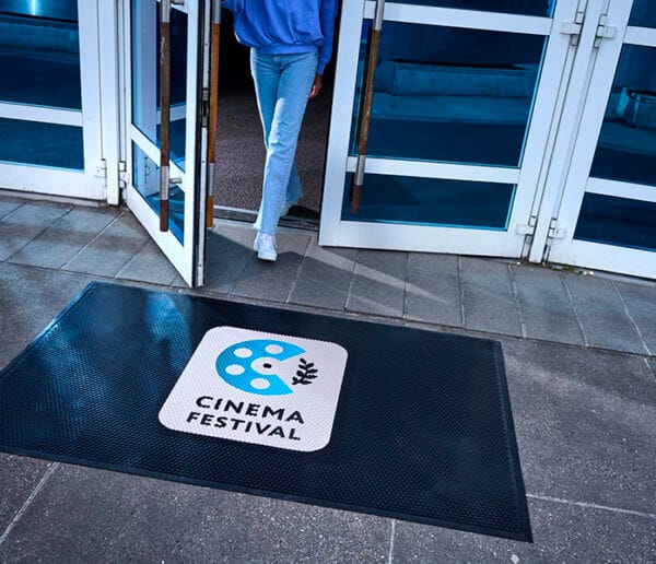 Tapis logo caoutchouc