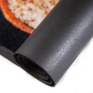 Tapis logo en fibre recyclée