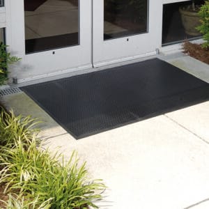 Tapis d&rsquo;entrée extérieur en caoutchouc