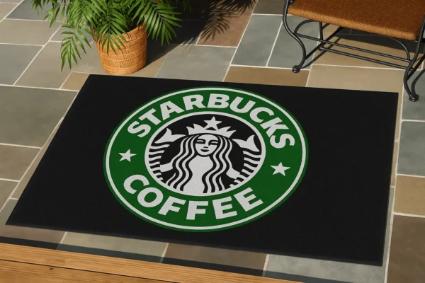 Tapis logo personnalisé starbucks