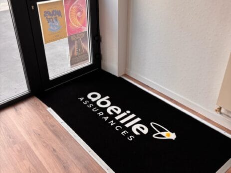 Tapis logo fibre synthétique
