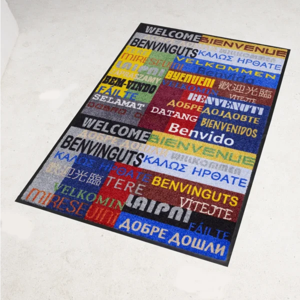 Tapis décoratif Welcome