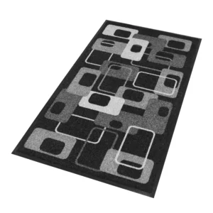 Tapis décoratif Moden 70s gris